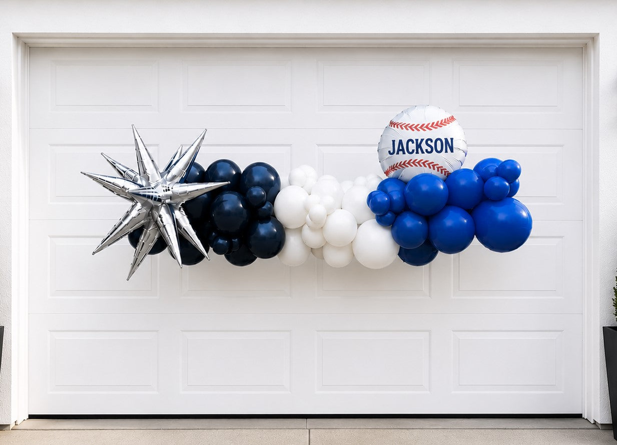 GRAB & GO 7ft Luxe Personalized Baseball Garland