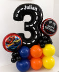 Hot Wheels Stack with number 3 for birthdays in Ottawa Gatineau delivery