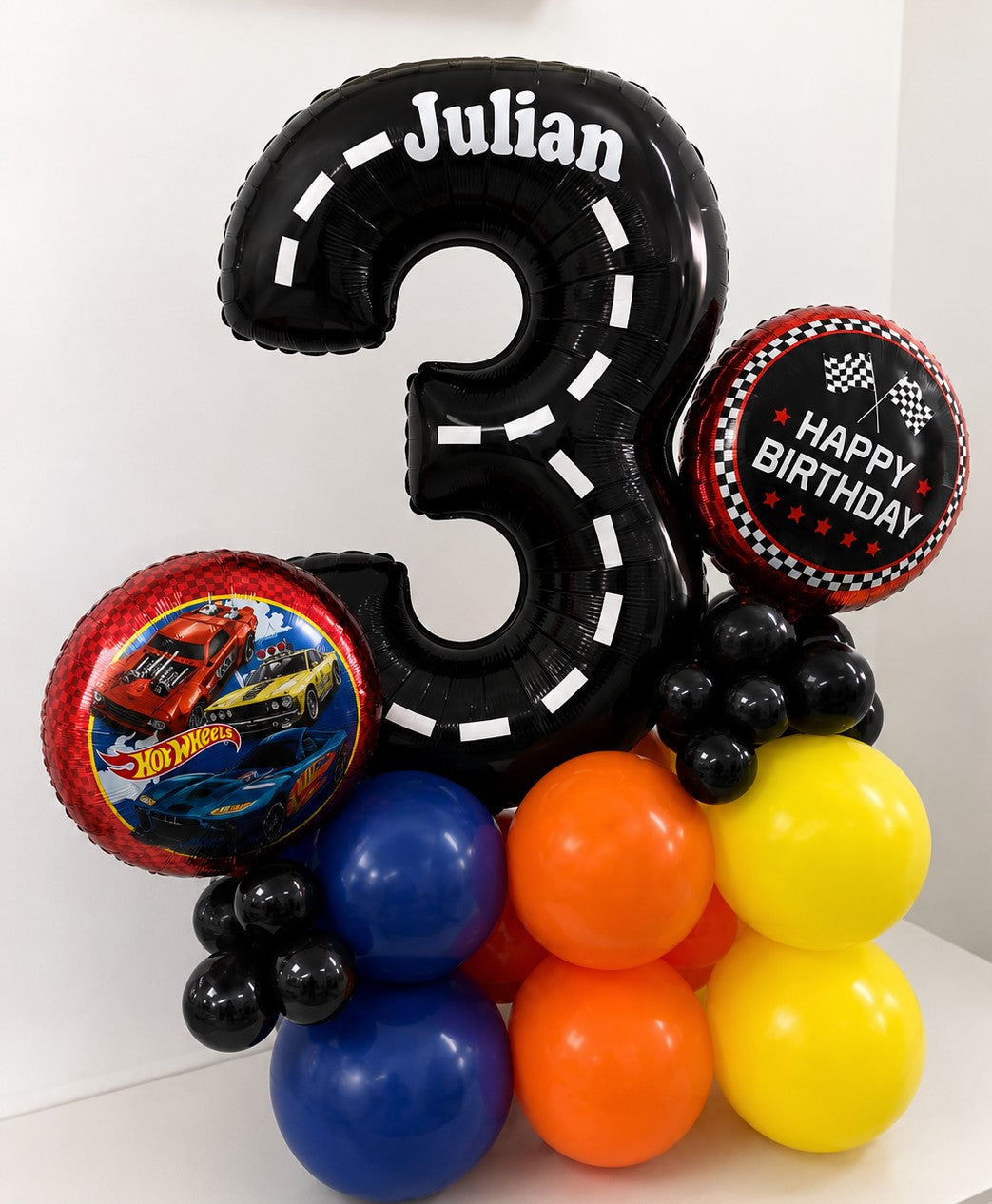 Hot Wheels Stack with number 3 for birthdays in Ottawa Gatineau delivery