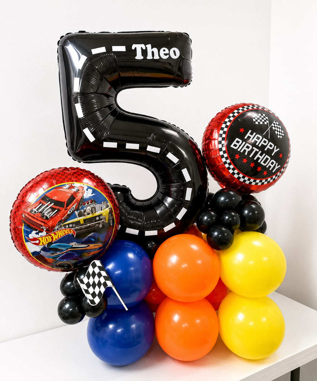 Hot Wheels Stack with Number 5 and customization name in Ottawa Gatineau delivery
